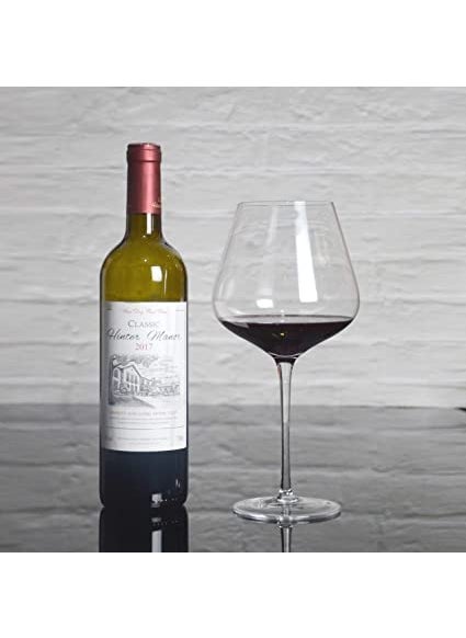 PrimeWorld Handblown Large Wine Glass500ml Set of 6pieces Crystal Clear Lead Free red White Wine Glass Scotch Glass Champagne Glass Cocktail Glass Perfect for Home Bars and Anniversary Parties