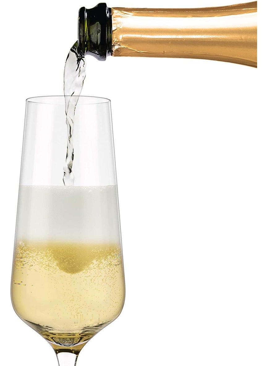 AUREUS Wine Glasses Champagne Brandy Big Stem Wine Glass 250 ML White Wine Red Wine Glasses for Party Restaurants Set of Champagne Glass 6