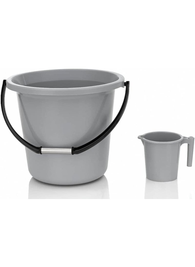 LANKESH ENTERPRISE PLASTICK 18 Bucket Mug Gray