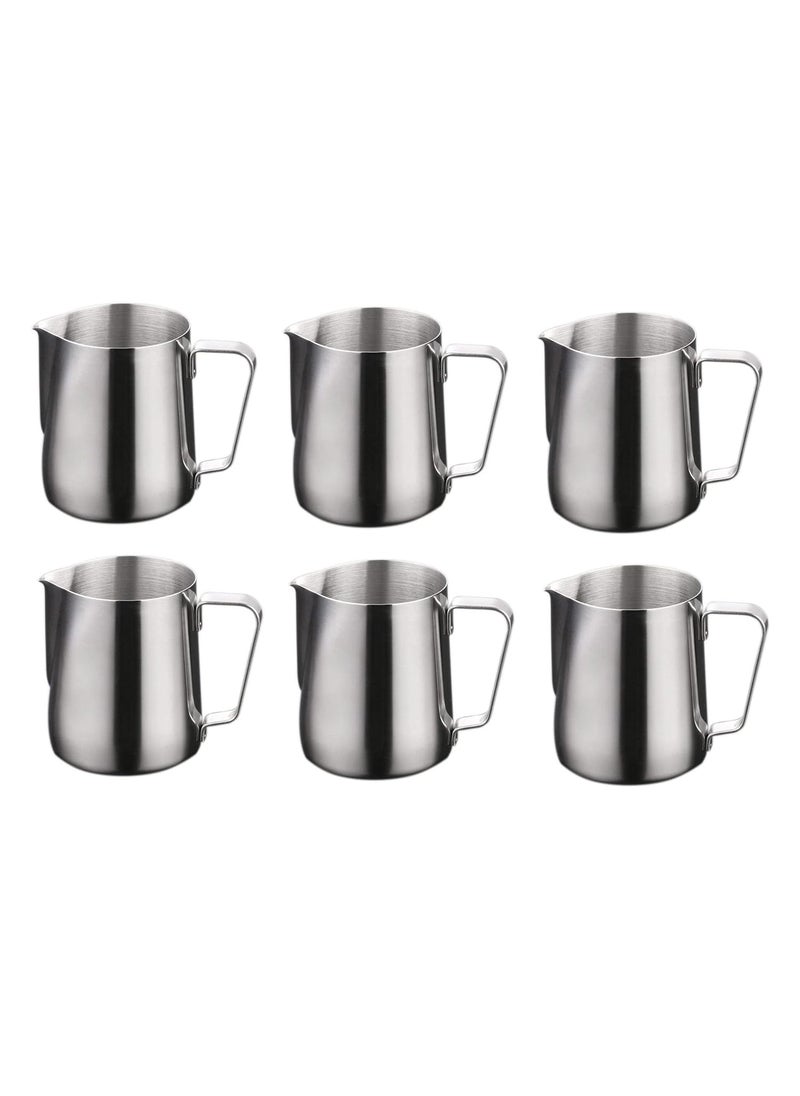 Dynore Stainless Steel 600 ml of Milk Jug Set of 6