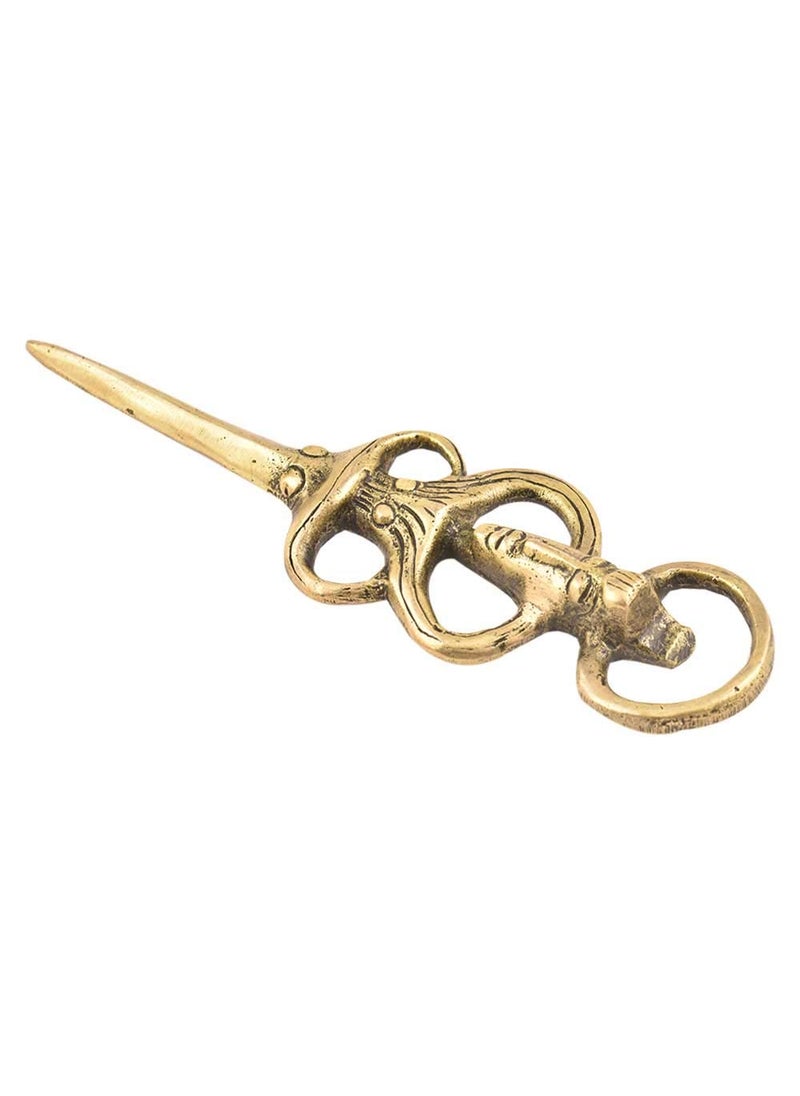 IndianShelf Beer Opener Tribal Face Bottle Opener Bar Gold Brass Bottle Opener Home Bar Dcor Bar Set for Drinks Home Cocktail Making Set