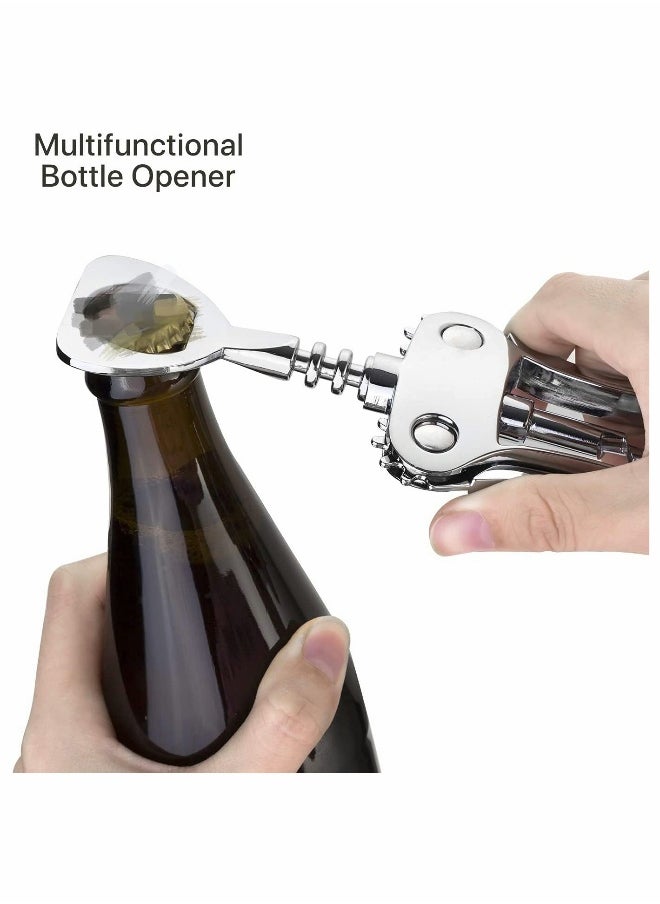 Bottle Opener, Zinc Alloy Premium Wing Corkscrew bottle Bottle Opener with Multifunctional Bottles Opener Upgrade