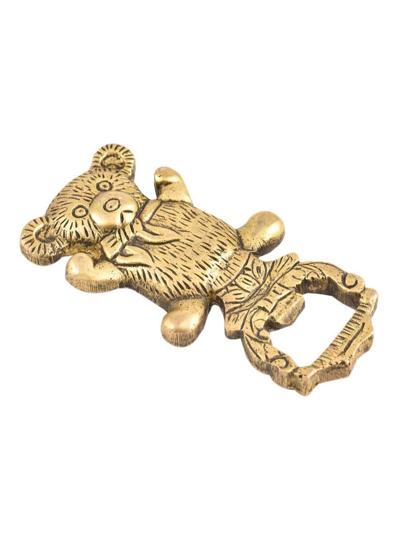 IndianShelf Heavy Duty Beer Bottle Opener Teddy Bear Bottle Openers Brass Gold Beer Bottle Openers Wine Bar Accessories and Decor Bar Sets Drink Set with Full Accessory