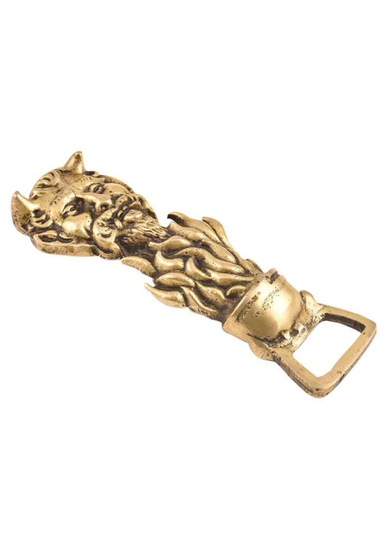 IndianShelf Beer Openers Man Face Bottle Cap Opener Brass Gold Bottle Opener Gift for Her Home Bar Set Cocktail Mixer