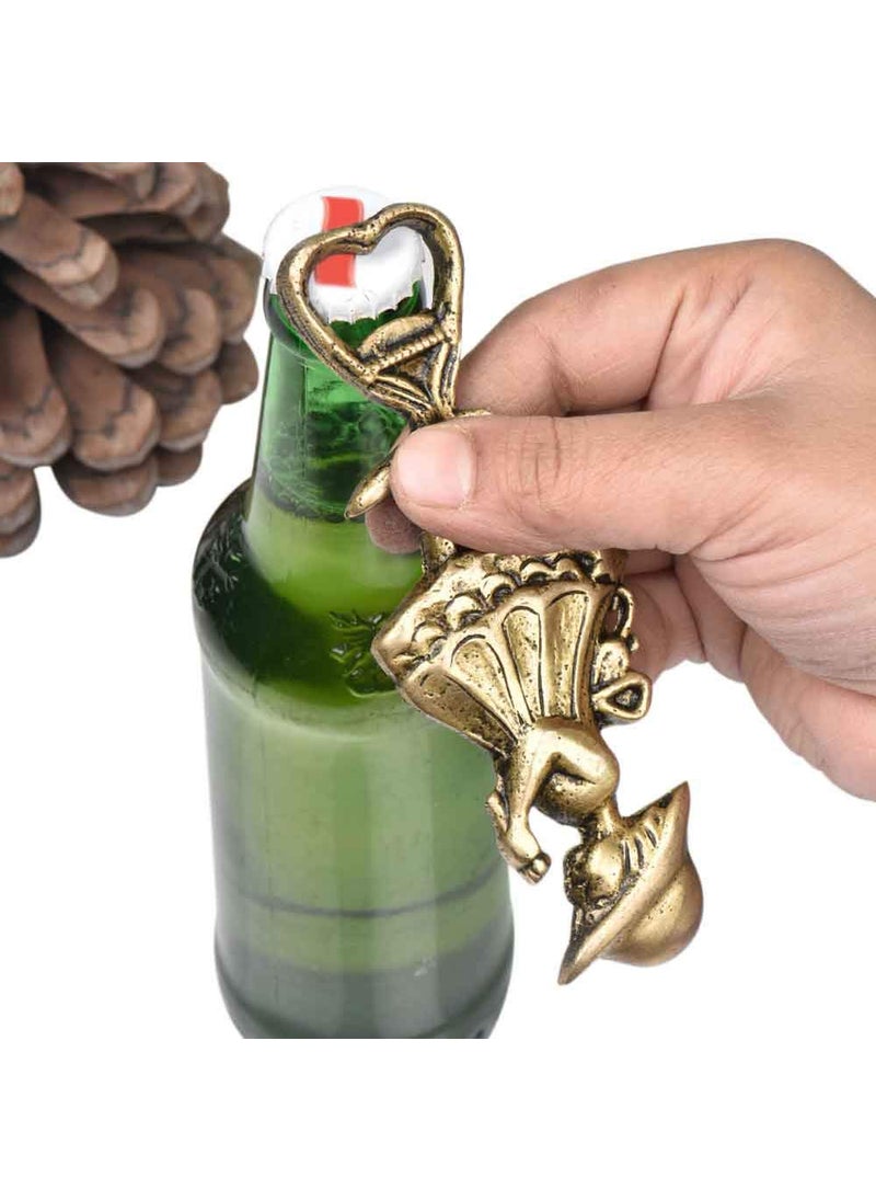 IndianShelf Girl Bottle Opener Gold Beer Openers Brass Heavy Duty Beer Bottle Opener Wine Bar Accessories and Decor Bar Accessory Wine Box for Gifting