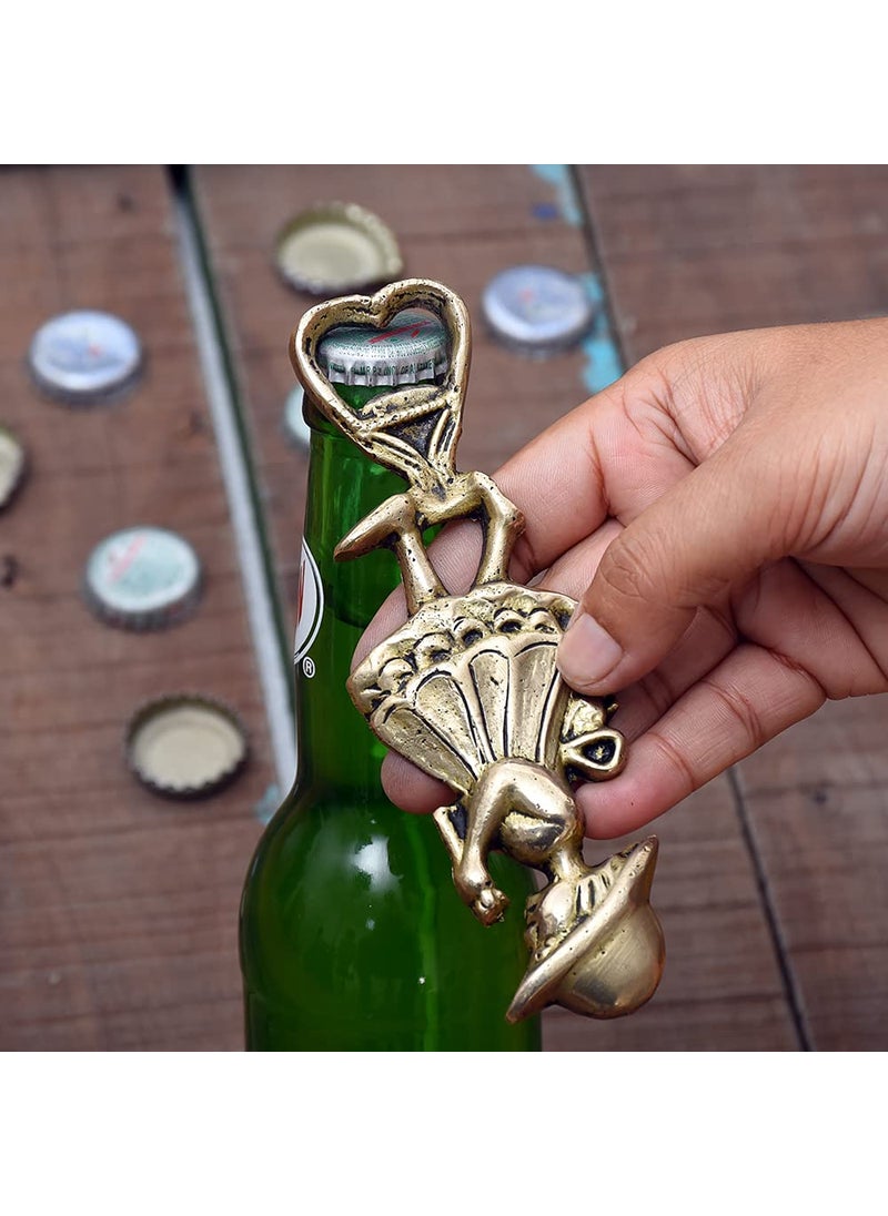 IndianShelf Girl Bottle Opener Gold Beer Openers Brass Heavy Duty Beer Bottle Opener Wine Bar Accessories and Decor Bar Accessory Wine Box for Gifting