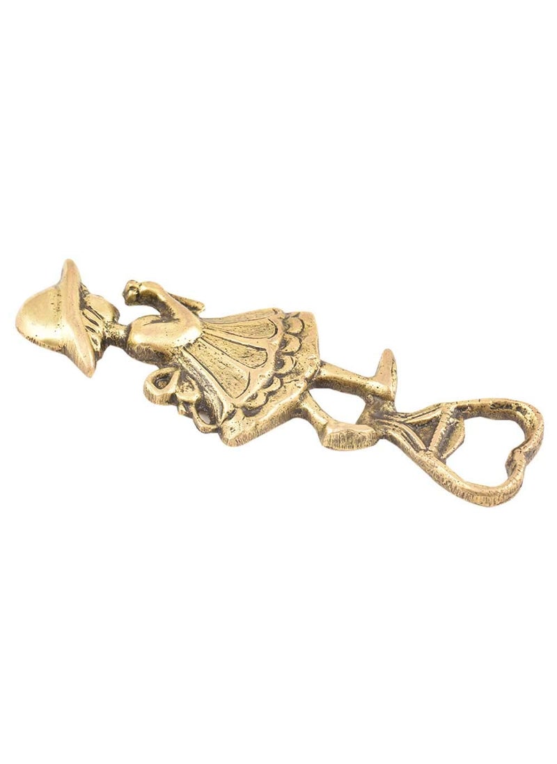 IndianShelf Girl Bottle Opener Gold Beer Openers Brass Heavy Duty Beer Bottle Opener Wine Bar Accessories and Decor Bar Accessory Wine Box for Gifting