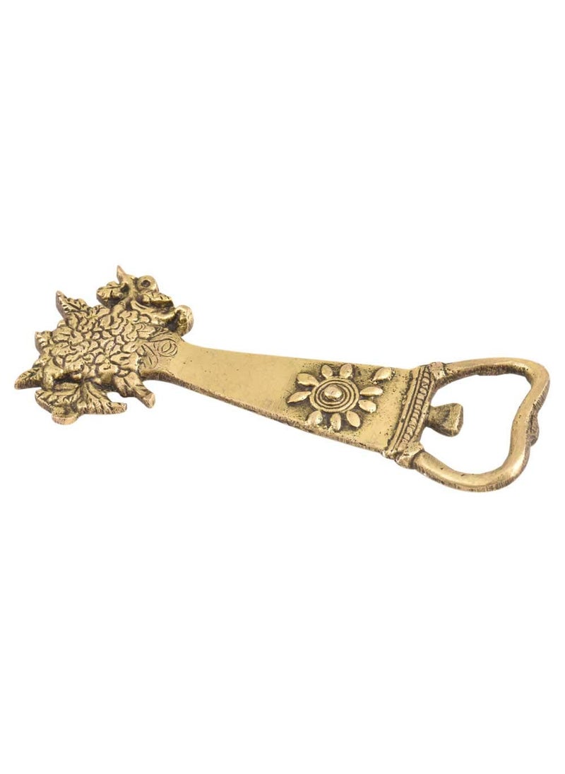 IndianShelf Soda Opener Floral Bottle Openers Gold Brass Beer Bottle Opener Creative Gift Items Bar Gift Set Cocktail Accessories
