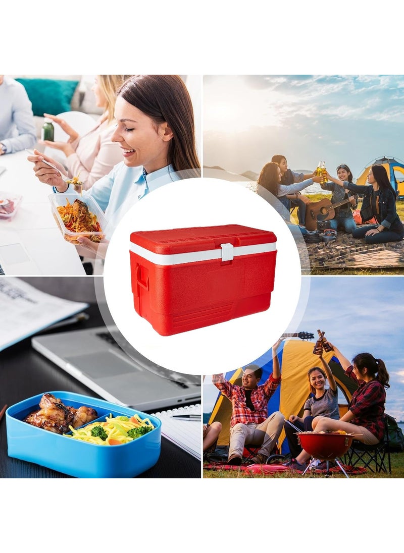 Divik 50 LTR Icebox Insulated Ice Bucket Multi Storage Ice Box for Travel Party Picnic Bar Ice Cubes Chiller for Cold Drinks Medical Purpose 1Pcs Red