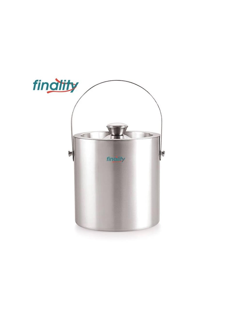 finality Double Walled Stainless Steel Insulated Ice Bucket with Lid 1 Liter Keeps Ice Cold for Long Hrs Great bar Tools for Home and bar Accessories Mini bar Wine