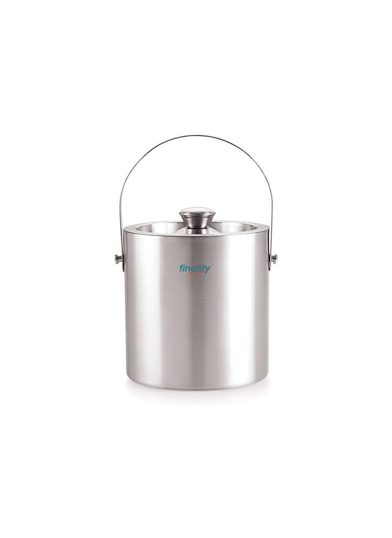 finality Double Walled Stainless Steel Insulated Ice Bucket with Lid 1 Liter Keeps Ice Cold for Long Hrs Great bar Tools for Home and bar Accessories Mini bar Wine