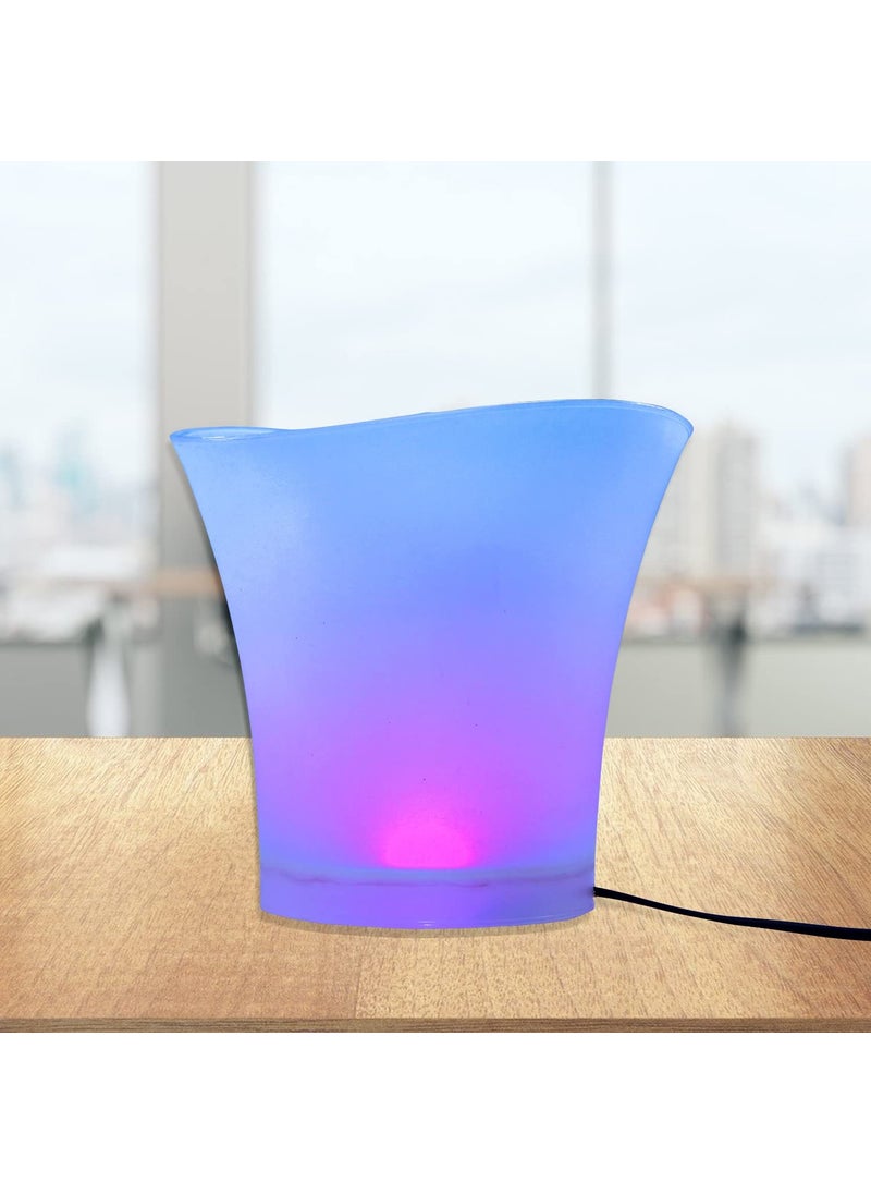 Ever Mall LED Lighted Ice Bucket Color Changing Drinking Wine Champagne Buckets for Party Home Weddings