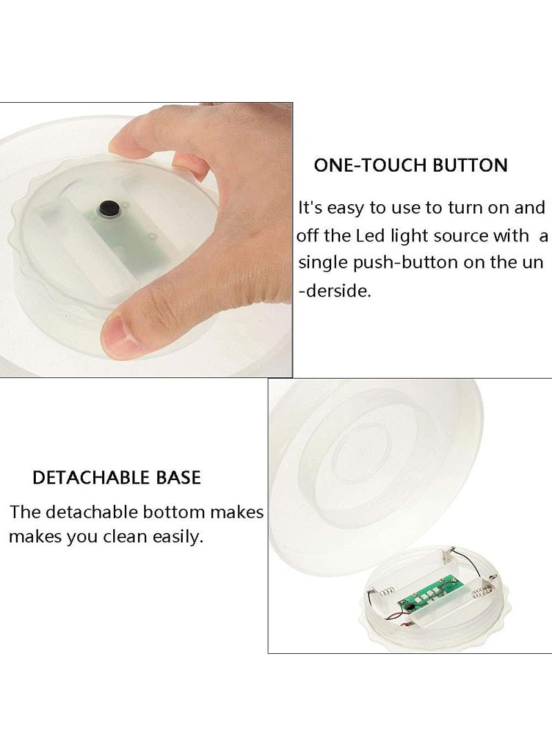 Ever Mall LED Lighted Ice Bucket Color Changing Drinking Wine Champagne Buckets for Party Home Weddings