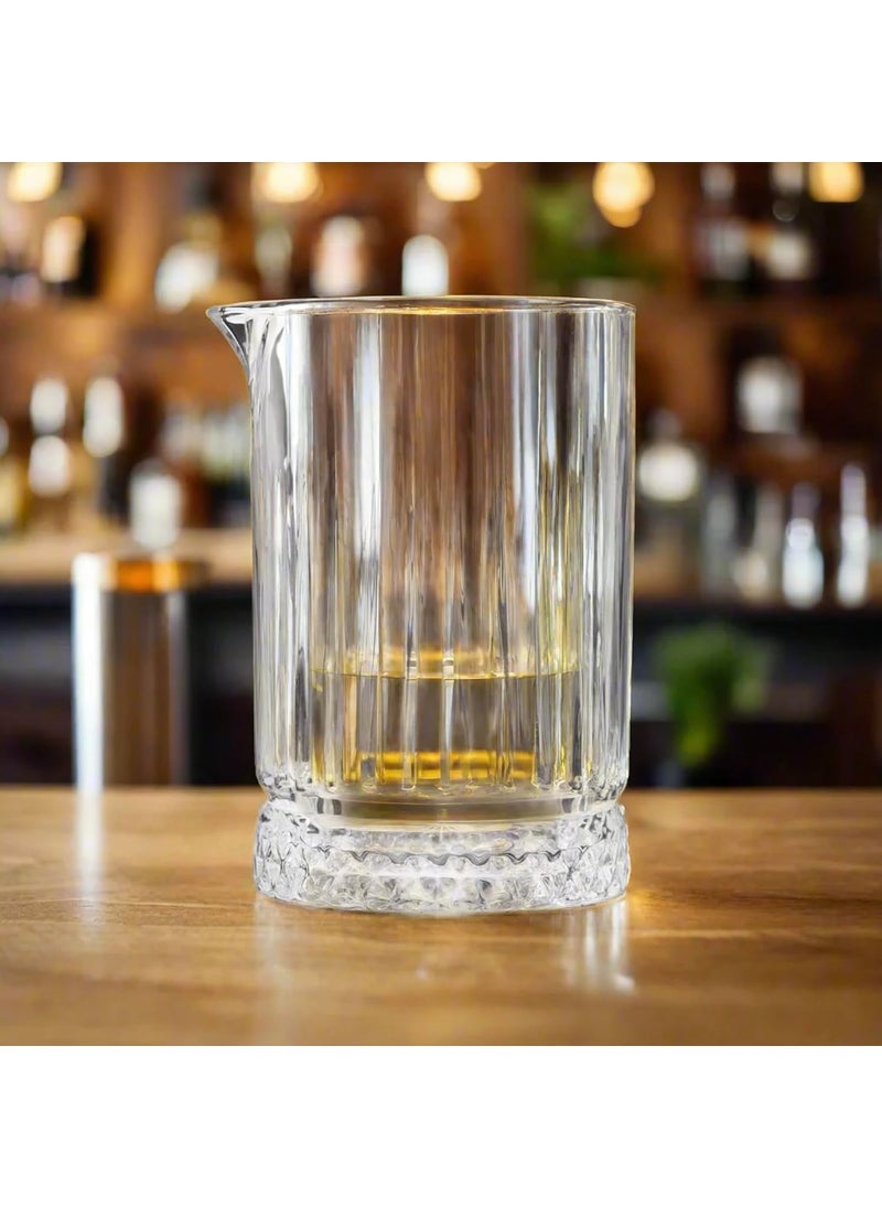 ProKitchen Cocktail Mixing Glass Bartender Beaker Cocktail Stirring Glass with Thick Weighted Bottom Professional Bar Beaker Mixing Glass for an Awesome Mixing