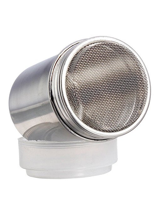 Dynore Stainless Steel Chocolate Shaker Chat Masala Sprinkler Dredger Shaker Set of 5