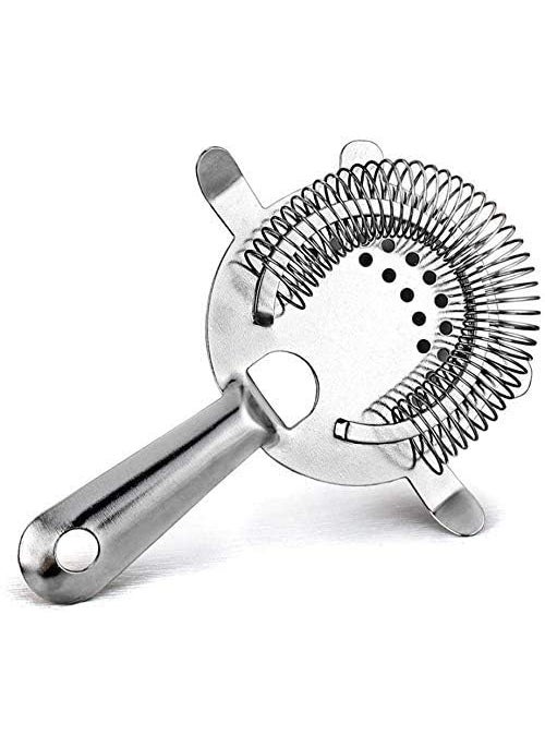 Rudra Exports Cocktail Shaker Martini Drink Shaker Boston Shaker Bar Set Cocktail Strainer Bar Tools Bartender Kit Stainless Steel Double Measuring Jigger Mixing Spoon 6 Pcs Set