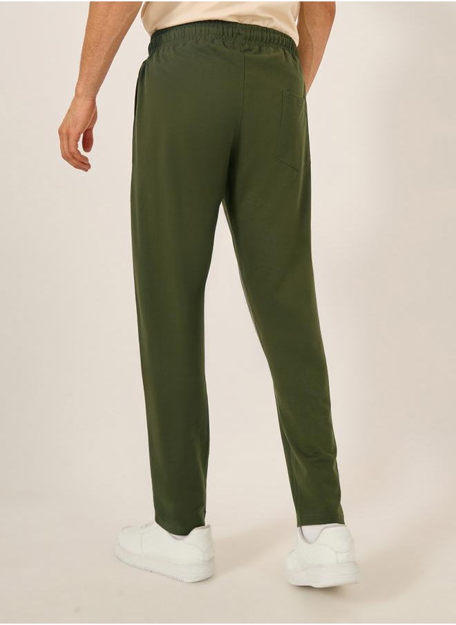 Eco Earth Slim Terry Open Hem Joggers with Welt Pockets
