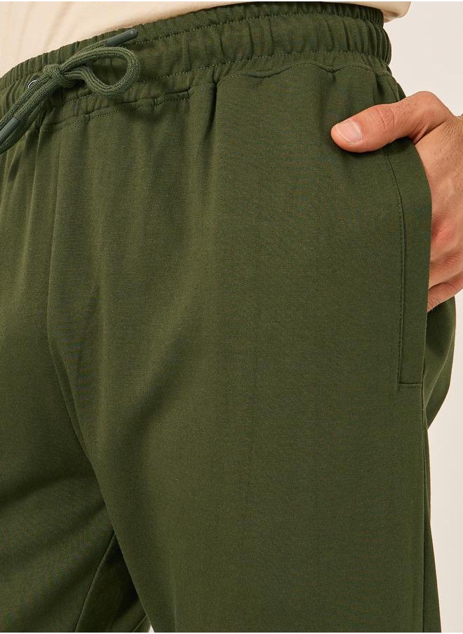 Eco Earth Slim Terry Open Hem Joggers with Welt Pockets