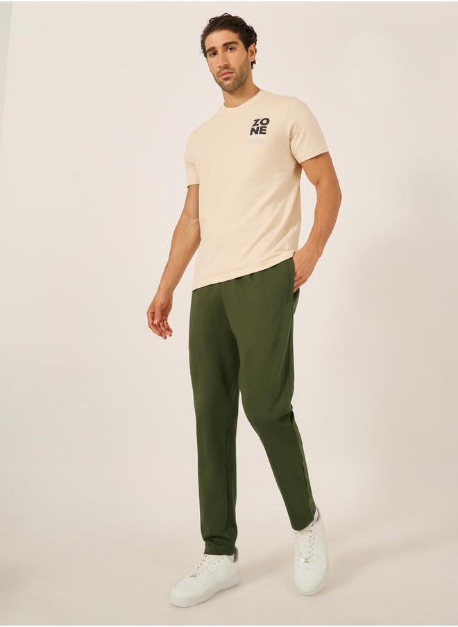 Eco Earth Slim Terry Open Hem Joggers with Welt Pockets