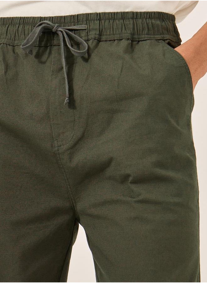 Oversized Ripstop Open Hem Joggers