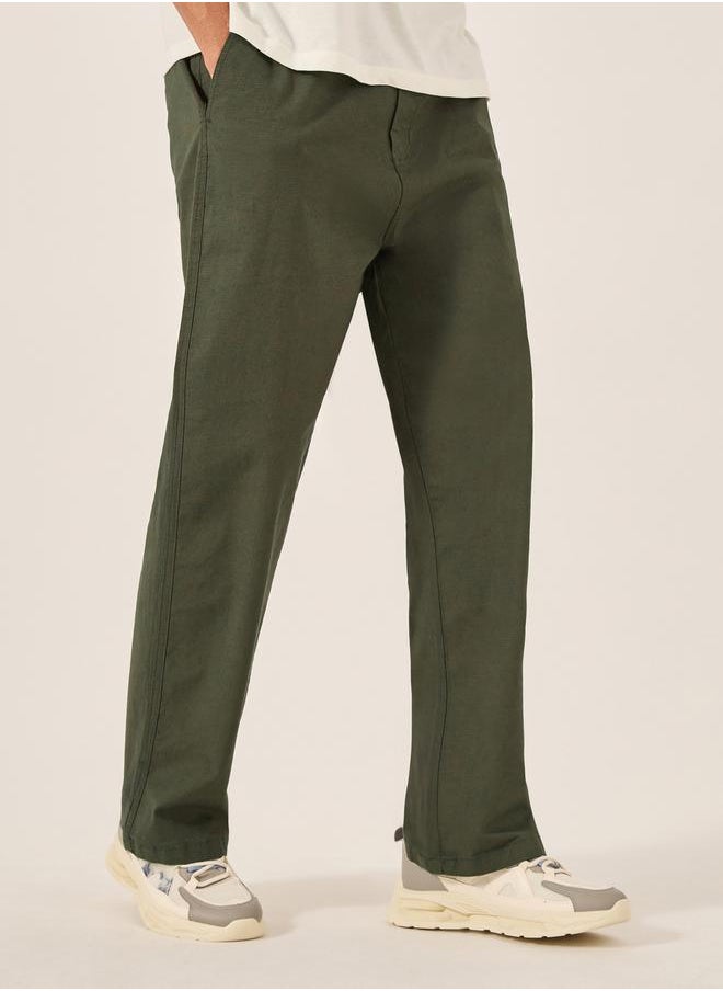 Oversized Ripstop Open Hem Joggers