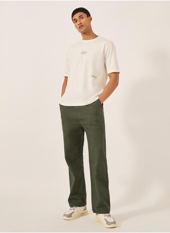 Oversized Ripstop Open Hem Joggers
