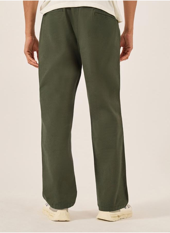 Oversized Ripstop Open Hem Joggers