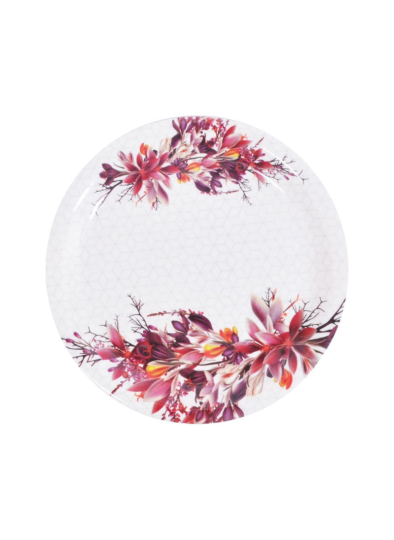 DRIZLING Melamine Plates 7 CHAMELY Floral Printed SnacksLunchParty Plates Set of 6