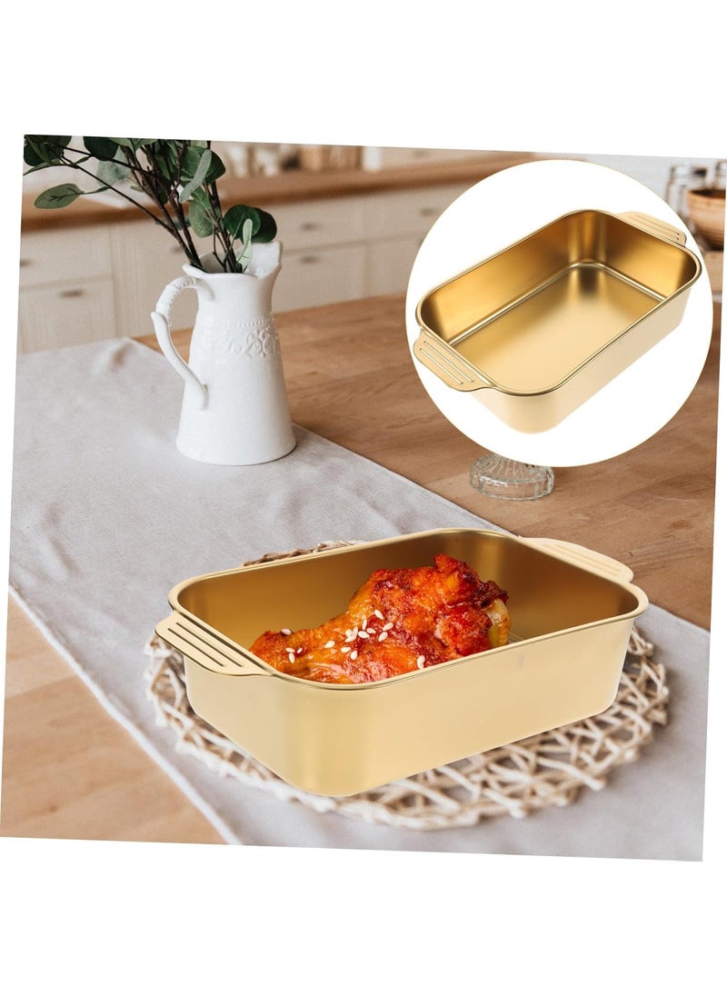 HEVASNEK Elegant Stainless Steel Fish Serving Dish Perfect for Dinner Parties Holidays Special Occasions Steamed Fish Presentation