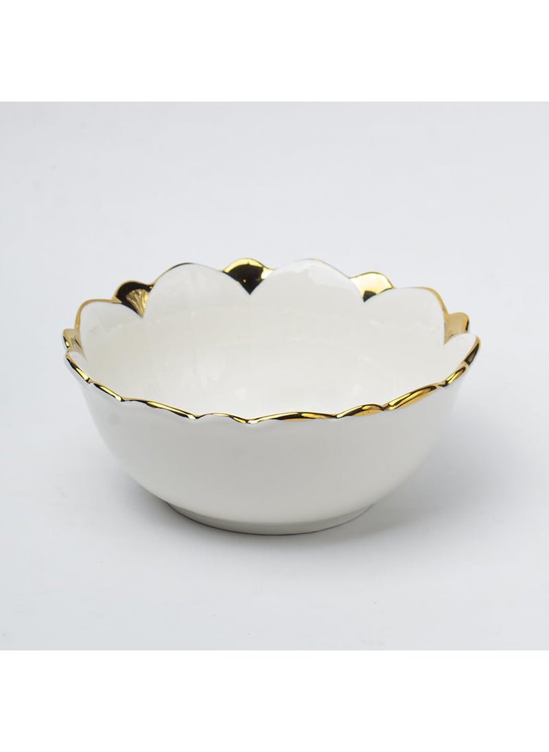 Market99 Antique Off White Ceramic Serving Dish Appetizers Salads and Noodles Microwave and Dishwasher Safe Elevating Your Sealed Heights of Style and Functionality