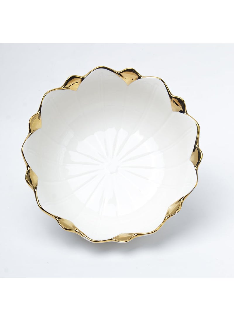 Market99 Antique Off White Ceramic Serving Dish Appetizers Salads and Noodles Microwave and Dishwasher Safe Elevating Your Sealed Heights of Style and Functionality