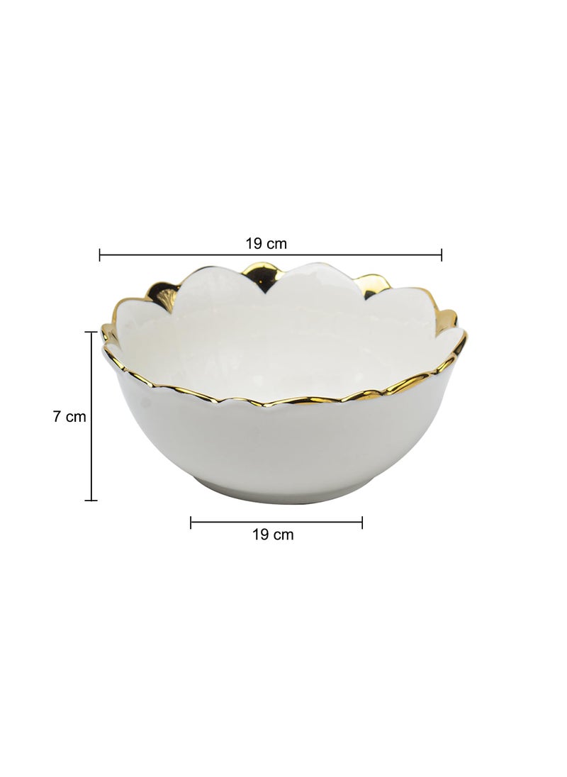 Market99 Antique Off White Ceramic Serving Dish Appetizers Salads and Noodles Microwave and Dishwasher Safe Elevating Your Sealed Heights of Style and Functionality