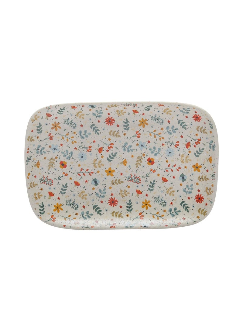 MIAH Decor MD265 Handcrafted Spring Collection Stoneware Platters Set of 2