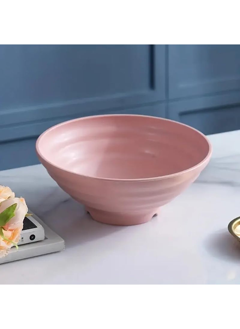FLOXIT Lightweight Degradable Wheat Bowls Microwave Safe Bowl Sets Dishwasher Safety NonToxin EcoFriendly Cereal Bowls Perfect for SoupCerealDessert and Salad Pack4 ColorPink