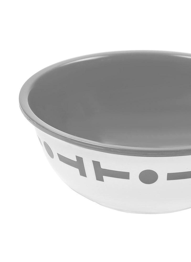 Cutting EDGE Double Color Big Bowl for Mixing Snacks Kitchen Serving Food Microwave Safe Plastic Bowl 300ml Capacity Pack of 12 Grey