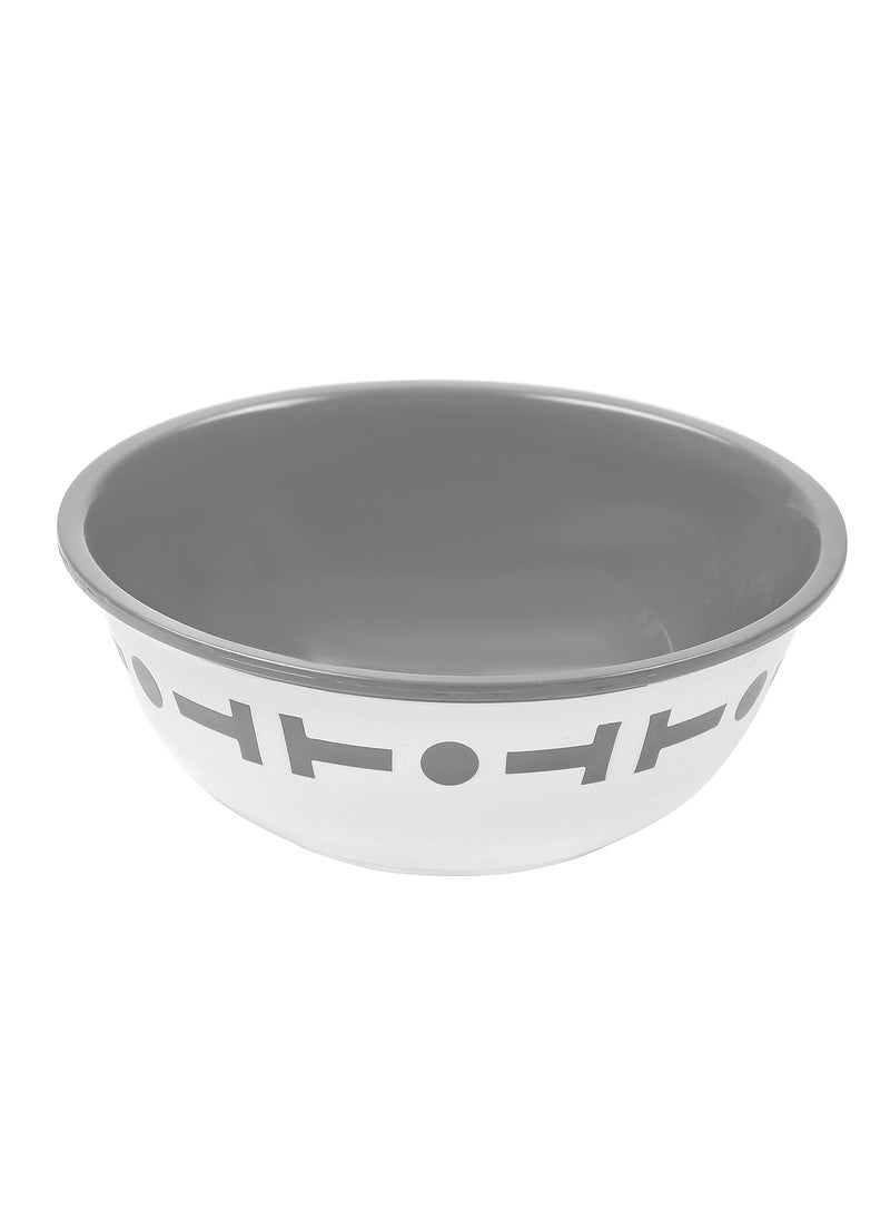 Cutting EDGE Double Color Big Bowl for Mixing Snacks Kitchen Serving Food Microwave Safe Plastic Bowl 300ml Capacity Pack of 12 Grey