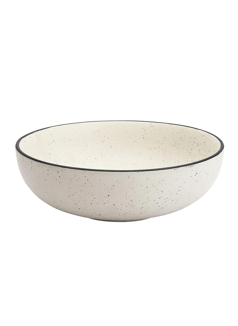 miah decor Ceramic Serving Bowl Set of 2 Handcrafted Gaura Collection Serving Bowl for Food Salad Curries Pasta Noodles Snacks Rice Chutney Breakfast7 Dia Set of 2