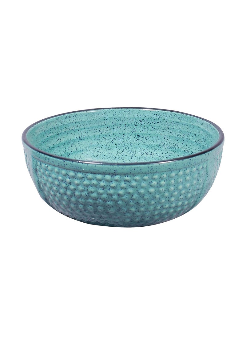 Miah Decor MDCF29 Ergonomic Crafted Serving Bowls Pristine Blue Color