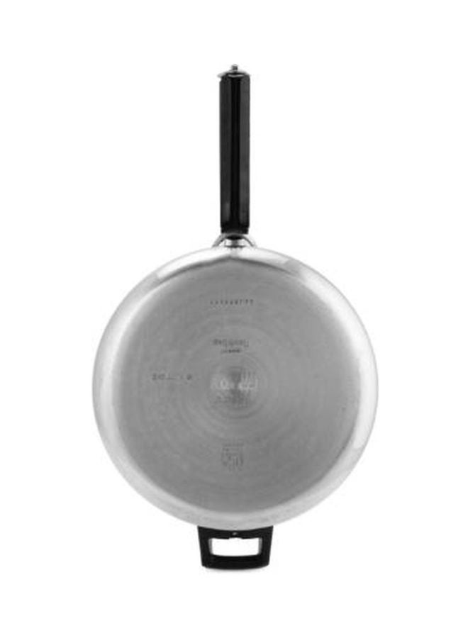 5 Liters Miss Mary Aluminium Pressure Cooker, Inner Lid,Silver Silver/Black