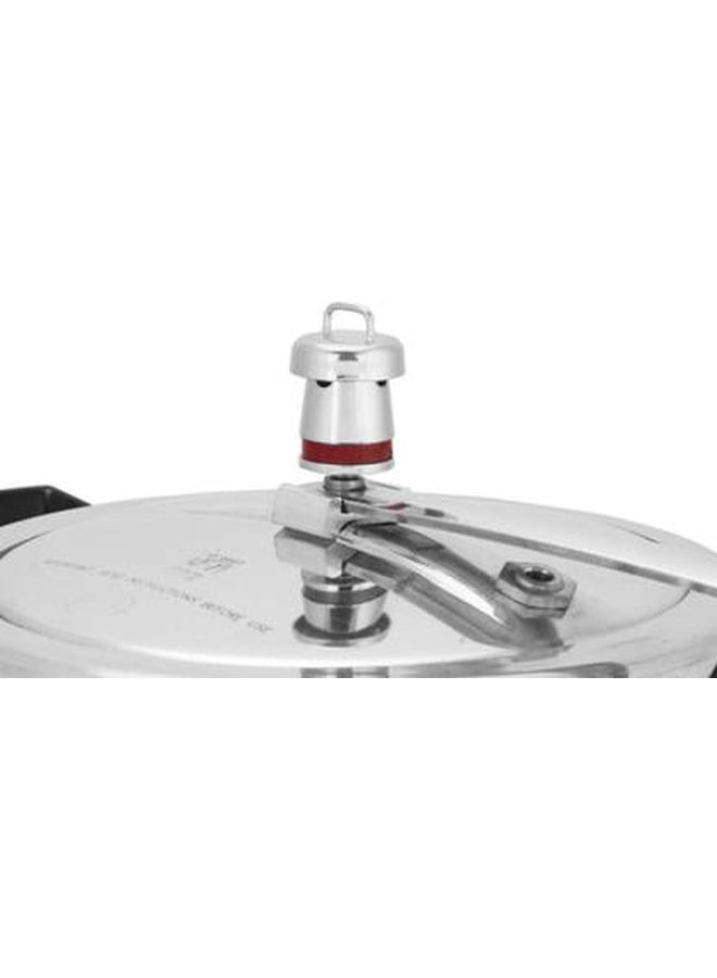 5 Liters Miss Mary Aluminium Pressure Cooker, Inner Lid,Silver Silver/Black