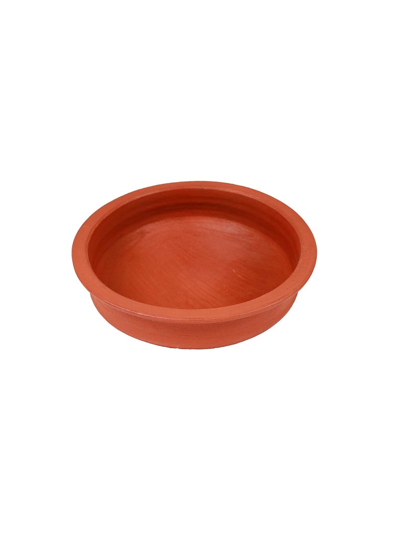 4U Crafts India Online Clay Pottery Mud PotEarthen Handi for Cooking Serving with Lid Red 3 Liter
