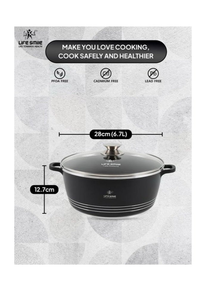 LIFE SMILE  Casserole Soup Pot 28cm