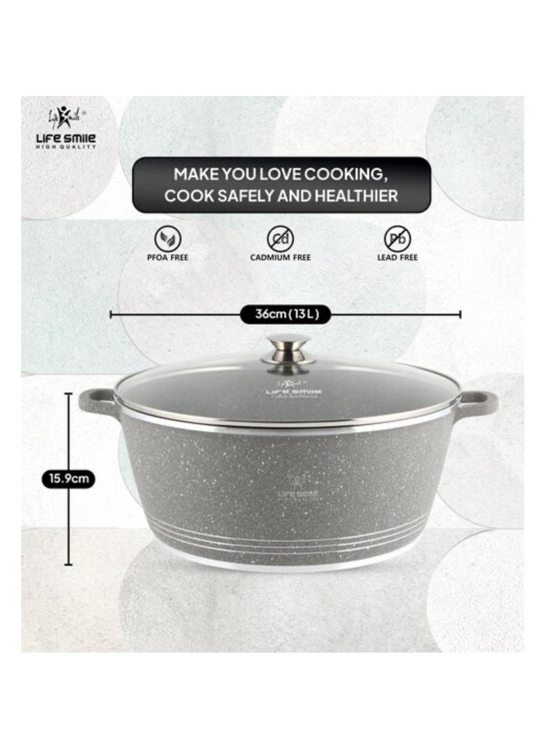 LIFE SMILE  Casserole Soup Pot 36cm