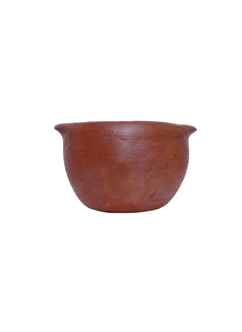 4U Crafts India Online Clay HandiEarthen Pots for Cooking Red 2 Liter