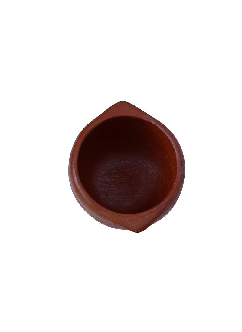 4U Crafts India Online Clay HandiEarthen Pots for Cooking Red 2 Liter