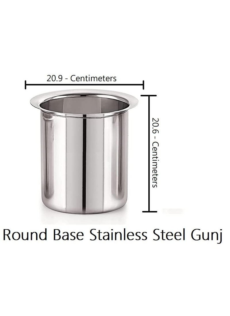 Bartan Star Stainless Steel Deep Gunj for Cooking and Serving 3 Litre