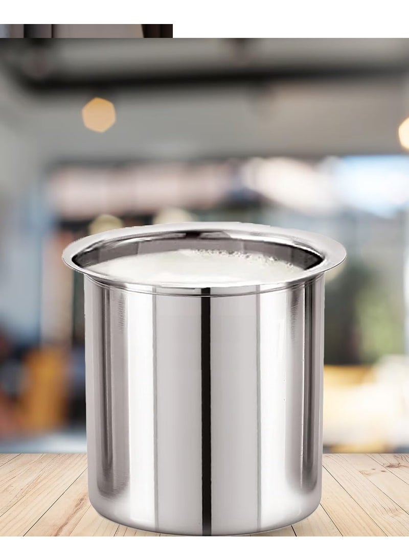 Bartan Star Stainless Steel Deep Gunj for Cooking and Serving 3 Litre