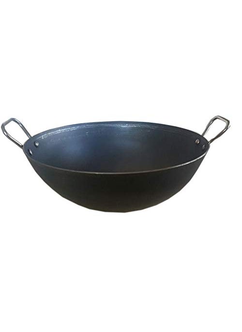 Vedworld Iron Kadai 9 Inches Black