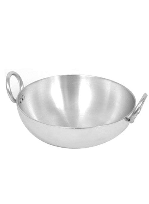 SHIFA CRAFT Traditional Kitchen Aluminium Fry Kadai for Cooking 3 LTR