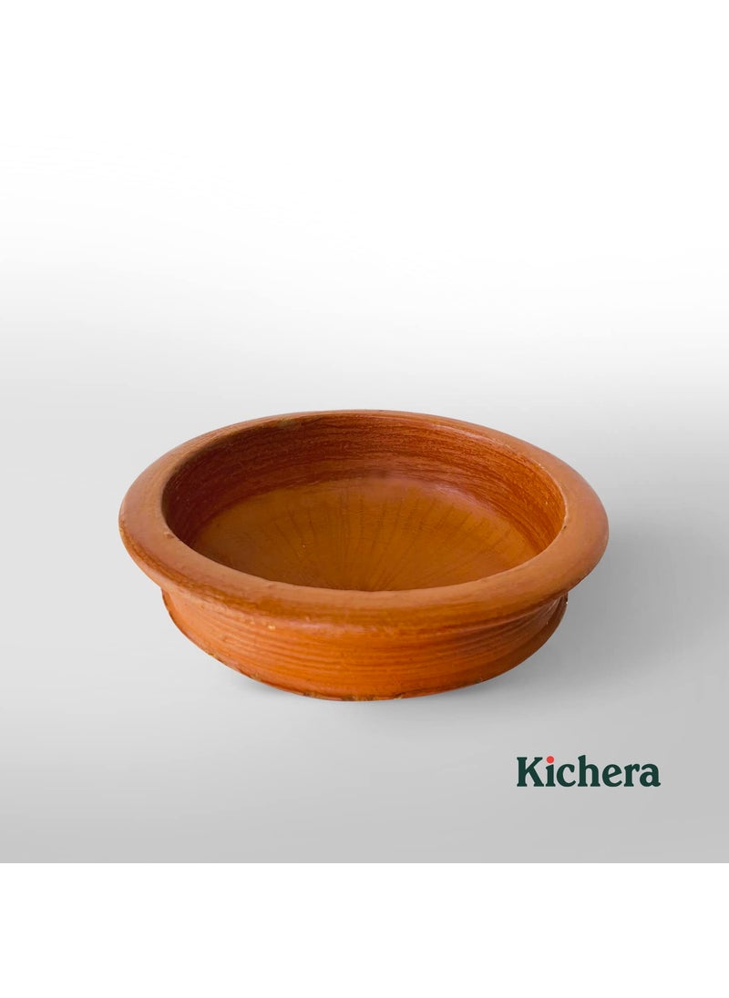 Kichera Pottery Earthen KadaiClay Pots for Cooking Serving 3 Litre
